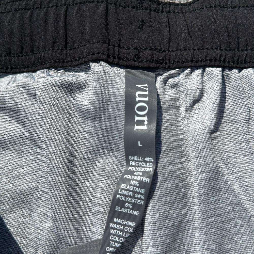 VUORI Kore Jogger Men's Lined Athletic Joggers Black‎ size Large NWT - Picture 6 of 6